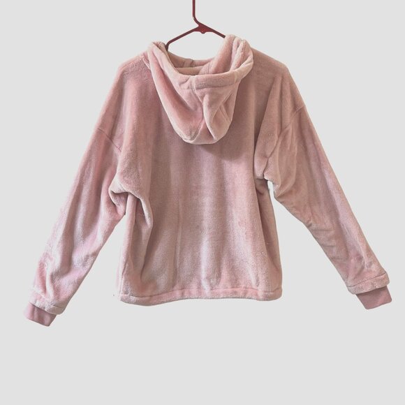 Athletic Works Womens 8/10 Med Hoodie Pink Sweatshirt Fleece Pullover RN #52469 - Picture 2 of 8